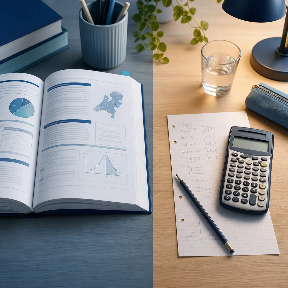 Vergelijking tussen officiële exameninformatie en een online cijfercalculator