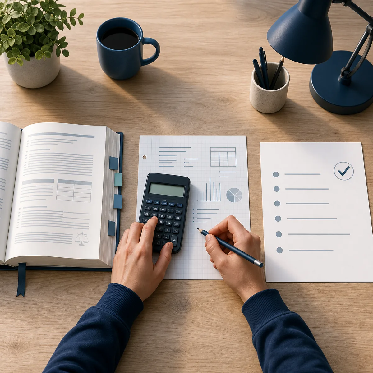 Leerling die officiële exameninformatie controleert voor een inschatting van de slaagkans